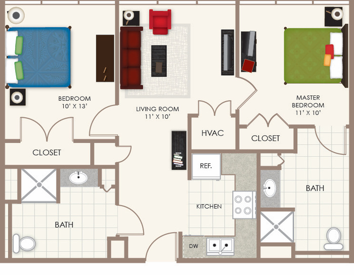 The General 2B Floor Plan Image